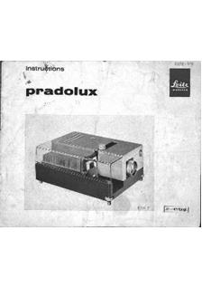 Leica Pradolux manual. Camera Instructions.